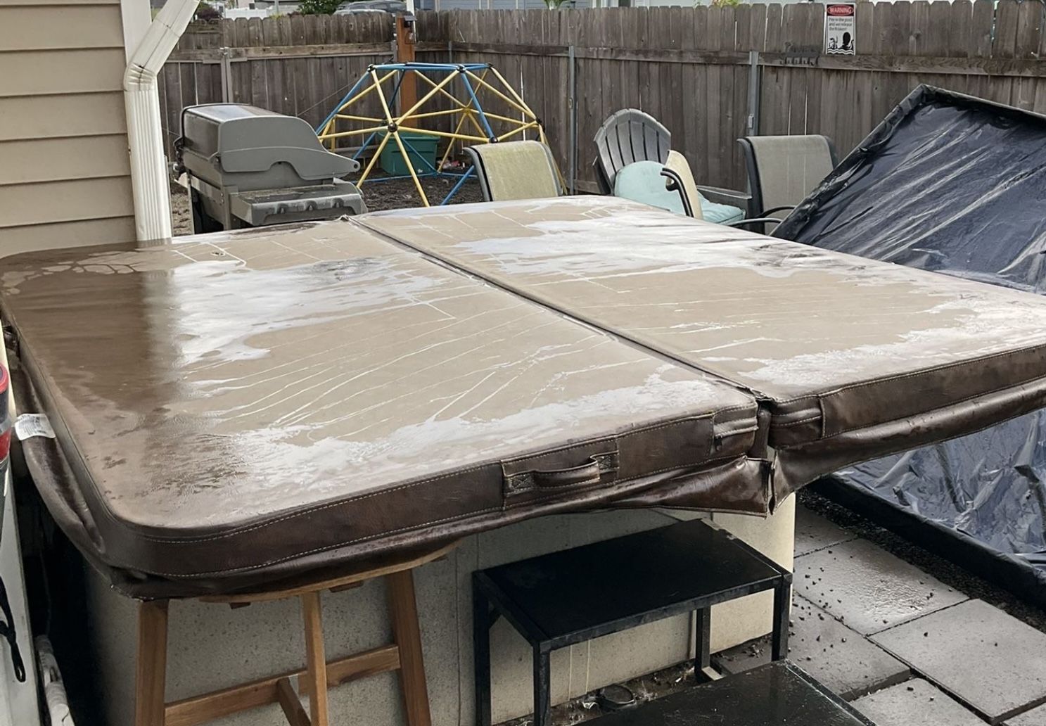 Brown Hot Tub Jacuzzi Tub Cover