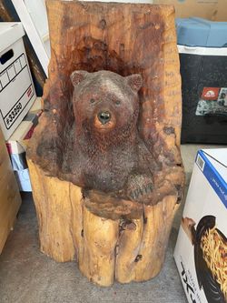 A wood stumped bear from Colorado