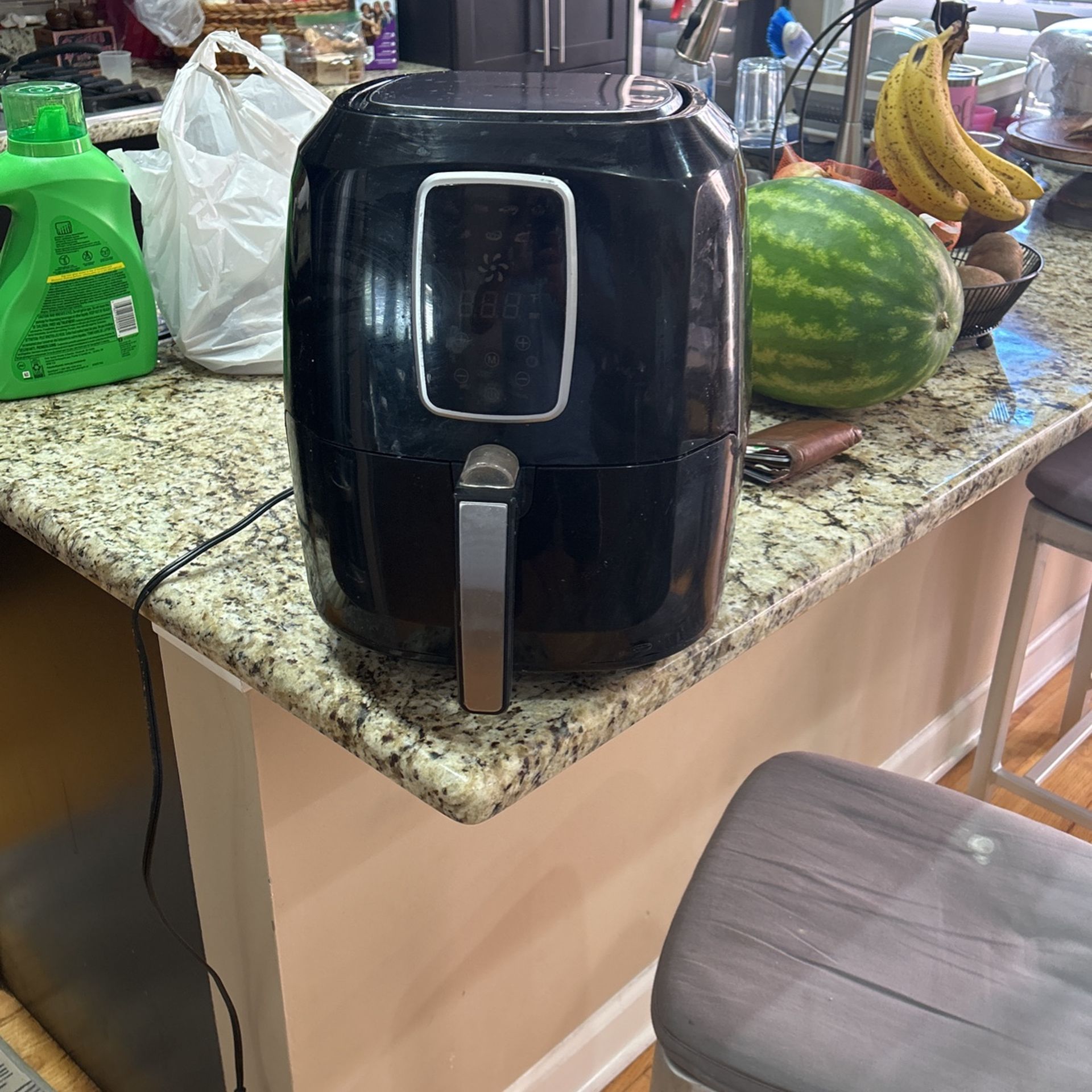 5.5 Qt. Black Air Fryer with Digital LED Touch Display