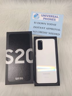 Samsung Galaxy S20+ 5G 128gb  Unlocked, FREE Smartwach/ Headphones. Pay $1 Today Rest in payments. NO CREDIT NEEDED FINANCING