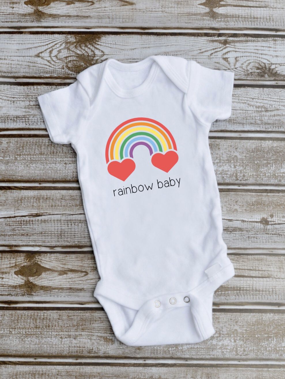 Rainbow baby onesie
