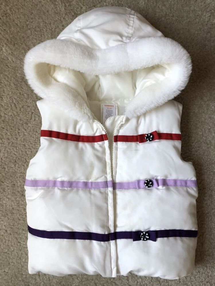 2T-3T Gymboree vest with hood like new