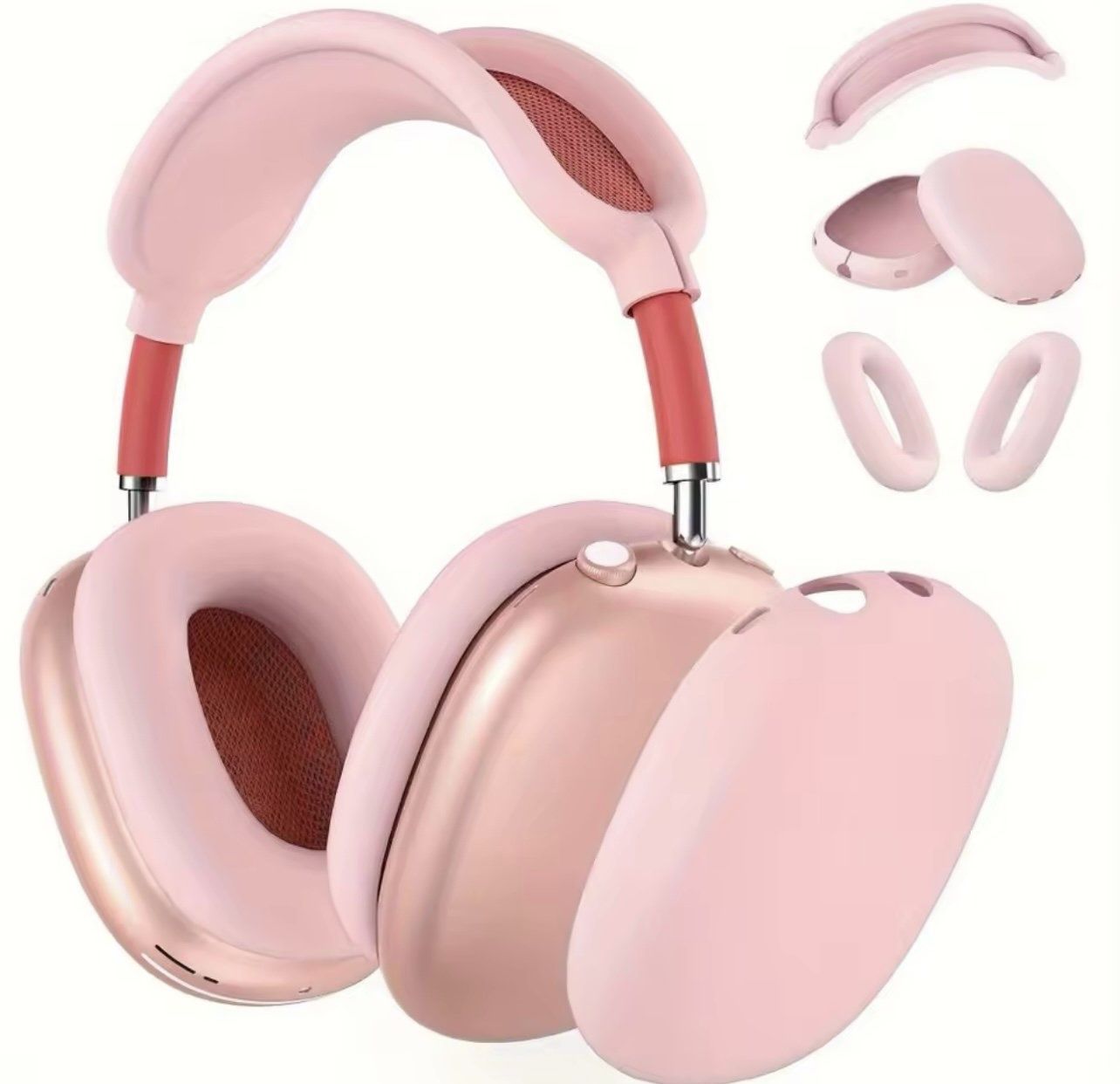 Silicone Case Cover for AirPods Max Headphones (Pink)