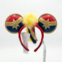 Disney Parks Captain Marvel "Higher Further Faster" Mohawk Ears