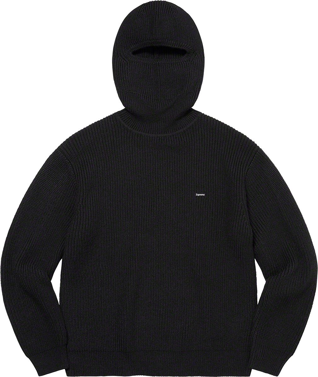 Supreme small box Balaclava/Turtleneck Sweater Black Size XL