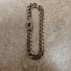 10k Yellow Gold S Link Bracelet 8"