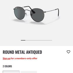 Ray Bans - Round Metal Antique 