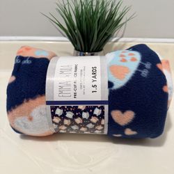 EMMA & MILA PRE-CUT FLEECE FABRIC BLANKET