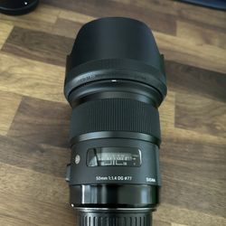 Sigma 50mm f/1.4 Art Lens - Canon EF Mount - Excellent Condition