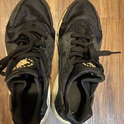 Huaraches, Grayish Black And White Size US 9