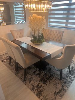 Bedroom set and dinning table