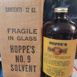 Antique Hoppe's Nitro No.9 Solvent