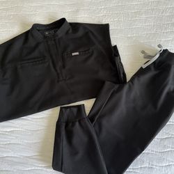 Figs Scrub Set - Black 