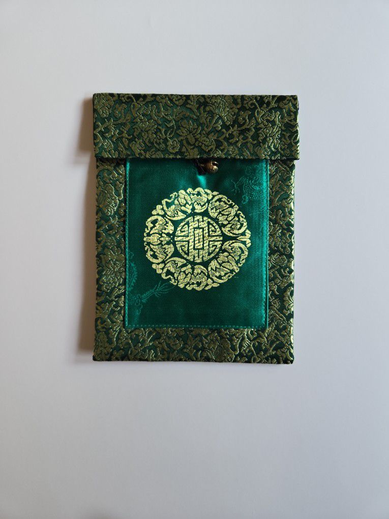 Green Asian Inspired Small Purse 