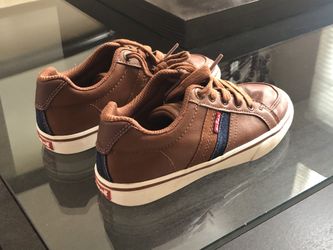 Levis’s brown leather shoes 1Y boys kids sneaker