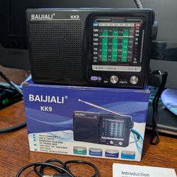 Small Portable Radio Batteries Included 