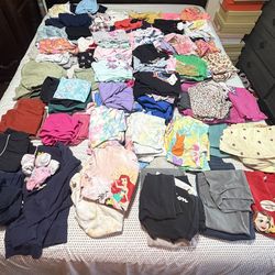 SOLD IN BULK Girl clothes (28 LBS) ages 6-8 (shirts, pants, shorts, skirts, pajamas, and socks)