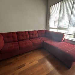 Large Red Sectional 