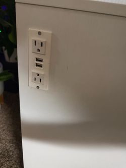 Dual Outlet Wall Plate with USB Ports