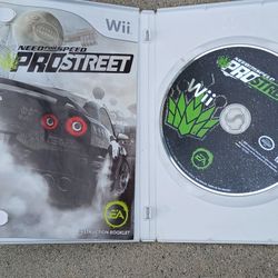 Nintendo Wii Need For Speed Pro Street Video Game Complete