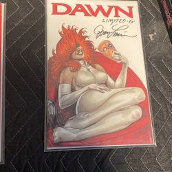 Dawn 6 NM or Higher Comic Book Limited Signed Linsner With COA
