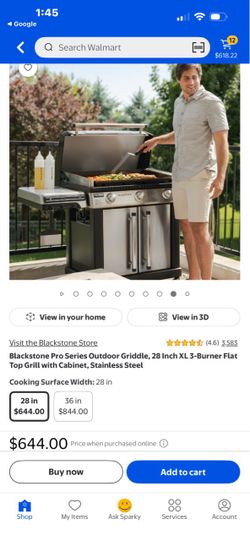 Griddle 3 burner black stone
