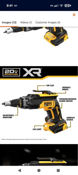 Dewalt drywall screwgun