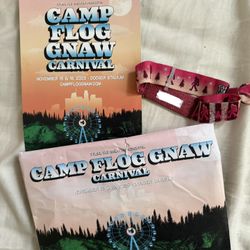 1 VIP CAMP FLOG GNAW WRISTBAND TICKET