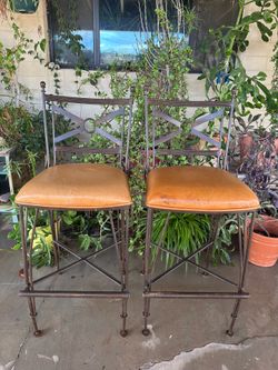 Wrought Iron Bar Stools