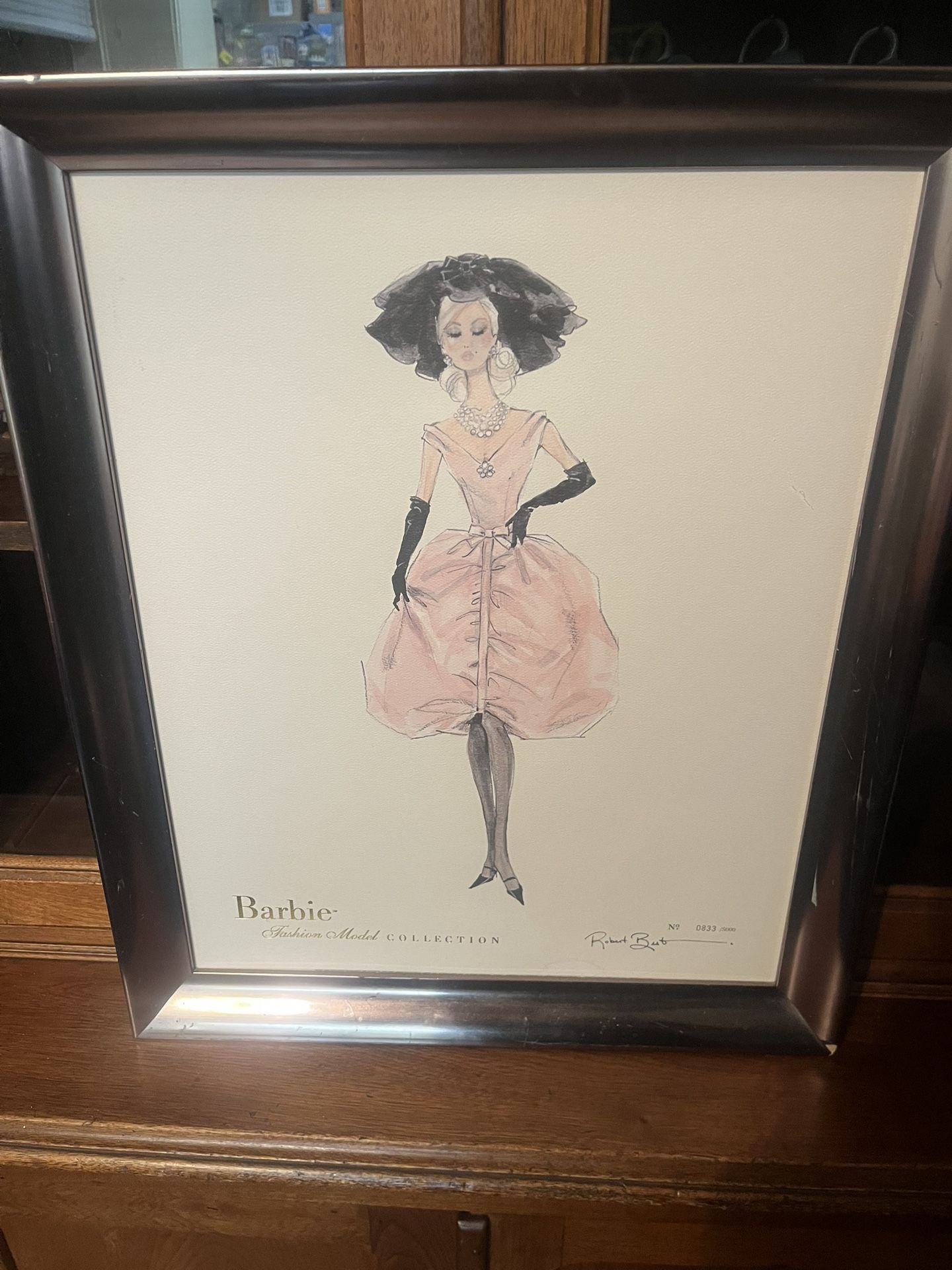 Barbie Fashion Model Collection Framed Picture by Robert Best [number 0833/5000]