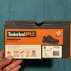 Timberland Powertrain Work Shoes Steel Toe Anti-Slip Size 8 Mens
