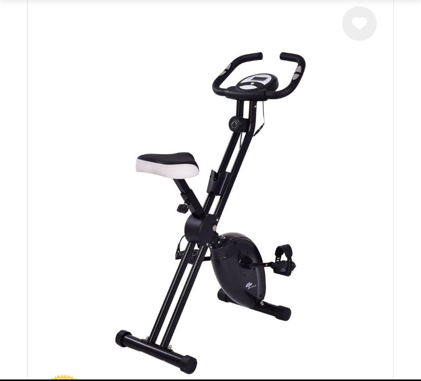 Costway Folding Exercise Bike with LCD