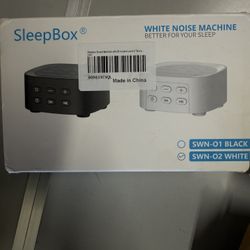 Sleep Box White Noise Machine – Relaxation & Sleep Aid – Portable & USB Powered