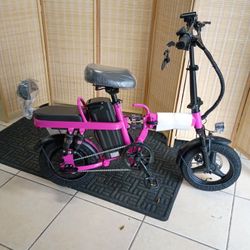 FOLDING ELECTRIC BIKE FULL SUSPENSION PEAK 750W -SPEED 25MPH-RANGE 50MILES
Model: HPQ A9 Foldable Electric Bike
Motor: True 500W (Peak Power 750W) Bru