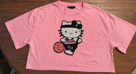 Spurs oversized crop top