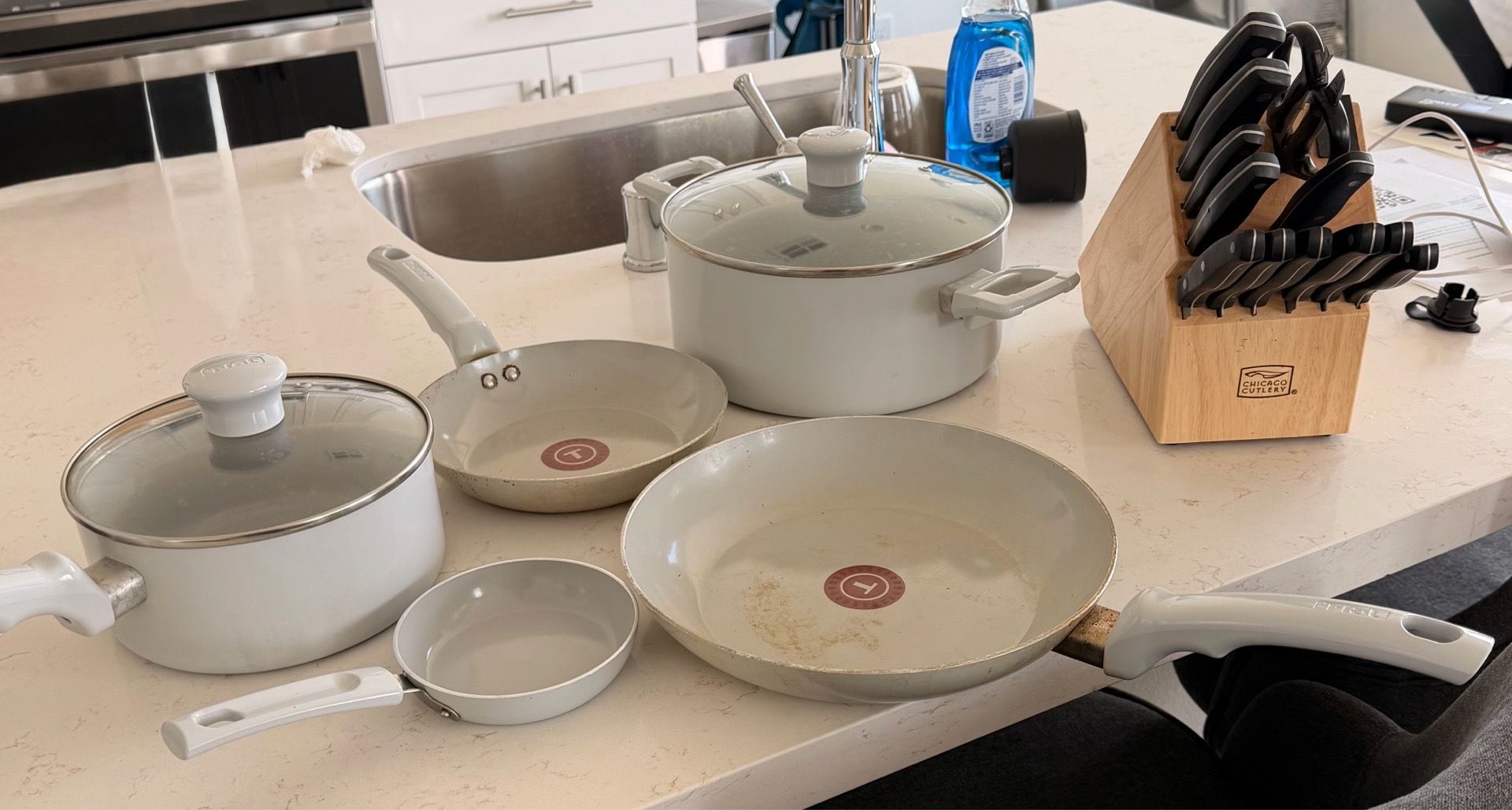 Pots, pans and knives