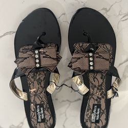 Simply Vera Sandals With 2” Foam Wedge (new) Size 9/10