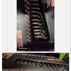 New In Box Icon Ratchet Wrench Set 12 Peice Metric 