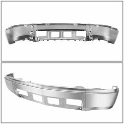 2014 to 2015 Chevy Silverado 1500 Modular Style Chrome Front Bumper (w/o Fog Lamps Holes)