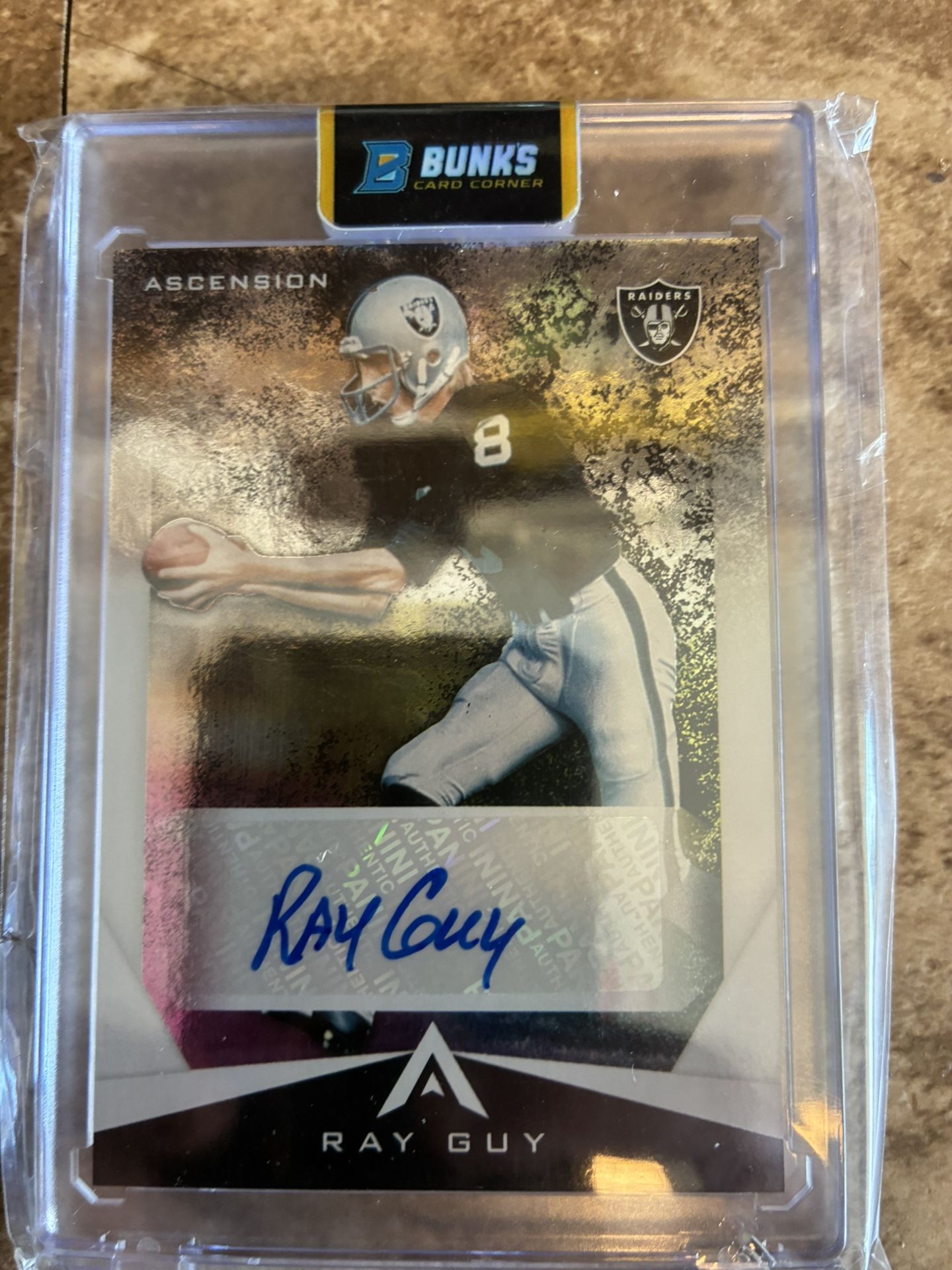 2021 Panini Ascension Ray Guy Autographed Card