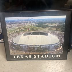 Vintage Texas Stadium Dallas Skyline Photo Mike Smith 2004