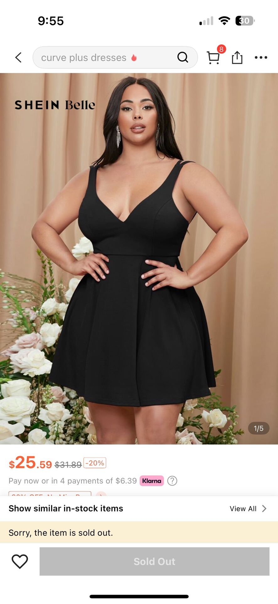 Belle Plus Double Strap Dress