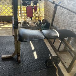 Weight Bench With Pulldown Bar And Cable
