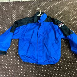 1990s Marlboro Unlimited Blue Windbreaker NOS Never Worn XL