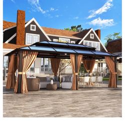 new inbox，12’x20’ Polycarbonate Hardtop Gazebo(see Description 