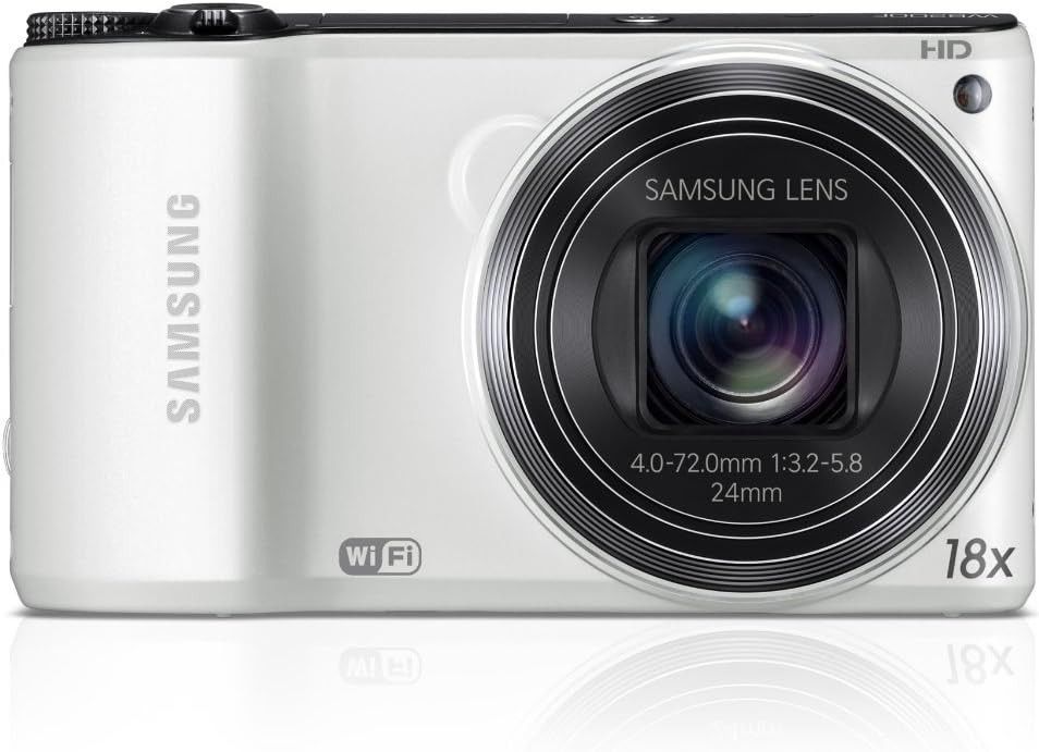 Samsung WB200F/WB250F Digital Camera 14.2 Megapixels 3-Inch Screen WiFi USB (White)