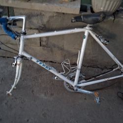 Terry Bike Fram With Sadel  And Handle Bars, White Racing Frame