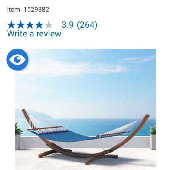 Portofino hammock top
