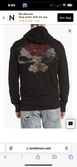 $168 John Varvatos Green Day Zip Up Hoodie Medium RARE Billie Joe Armstrong NWOT