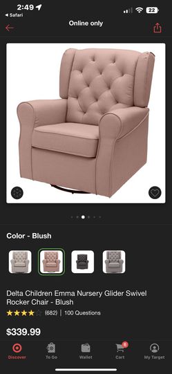 Pink Rocking Chair  Thumbnail